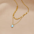 Theresa - Opal Teardrop Layered Necklace — designed to inspire your lifestyle.