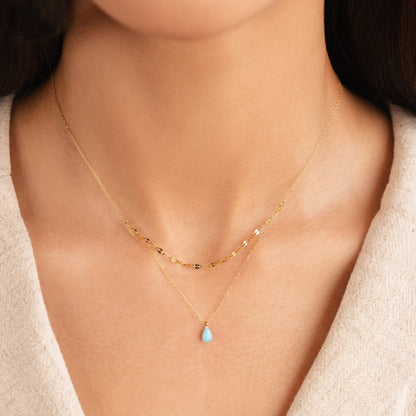 Theresa - Opal Teardrop Layered Necklace — designed to inspire your lifestyle.