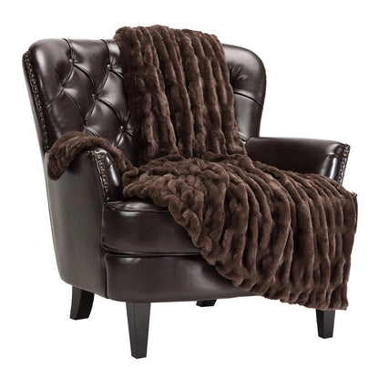Cozy Faux Fur Throw Blanket for Home Decor and Warmth