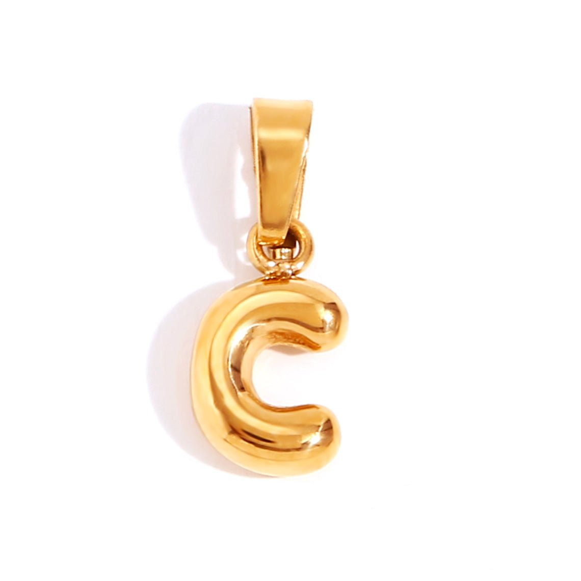Esme - Bubble Letter Necklace Gold — crafted for everyday quality.