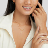 Esme - Bubble Letter Necklace Gold — crafted for everyday quality.