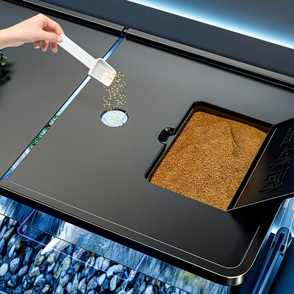 Grand aquarium avec couvercle - Aquarium robuste pour poissons et tortues, facile à nettoyer grâce à son couvercle ouvert