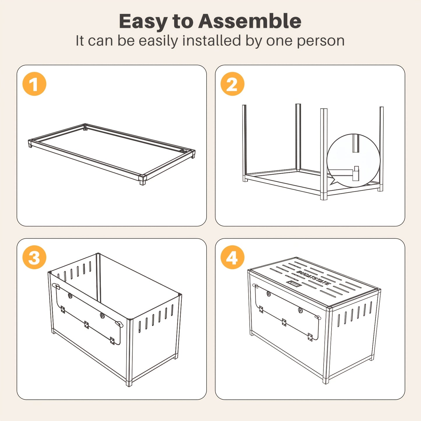 Grande cage pour hamsters nains et syriens - Habitat empilable pour petits animaux