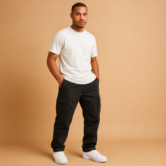 Pantalons Cargo Regular Fit Pour Hommes – Fonctionnalités Disponibles avec De Plus grandes Zakjes
