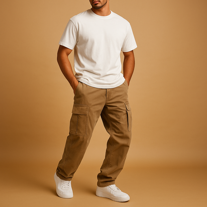 Pantalons Cargo Regular Fit Pour Hommes – Fonctionnalités Disponibles avec De Plus grandes Zakjes