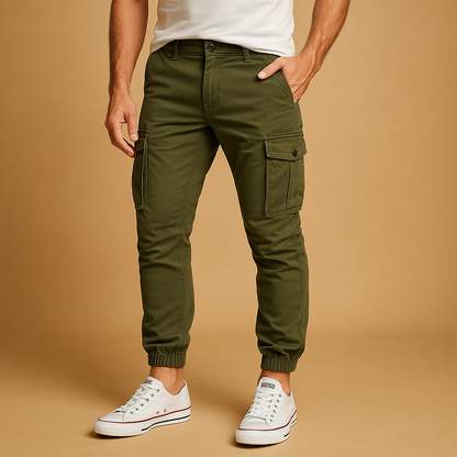 Pantalons cargo pour hommes avec de nombreuses poches – Conception longue et fonctionnelle