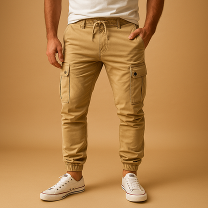 Pantalons cargo pour hommes avec de nombreuses poches – Conception longue et fonctionnelle