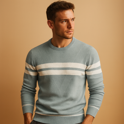 Pull en laine de coton pour hommes avec coupe-vent pour un confort optimal