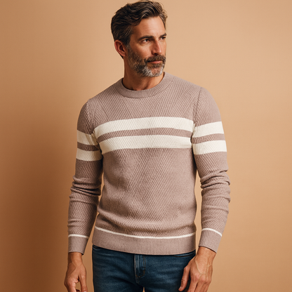 Pull en laine de coton pour hommes avec coupe-vent pour un confort optimal