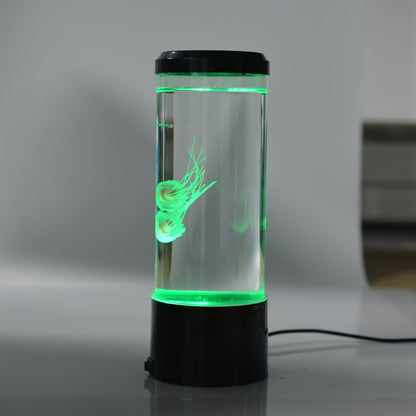 Colorful LED Lava Lamp with Jellyfish Effect - USB Table Light