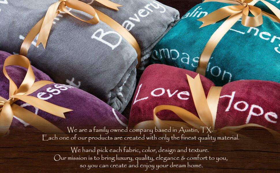 Sympathy Throw Blanket for Healing, Comfort, and Compassion Messages