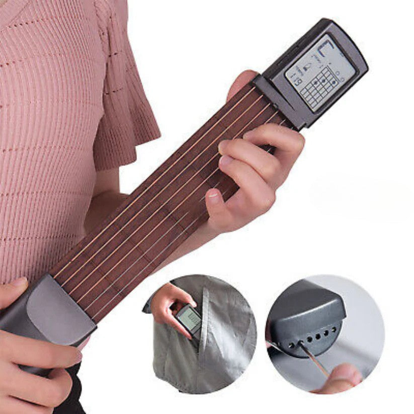 Gitarre lernen für Anfänger | E-Gitarre spielen mit tragbarem Gitarrentrainer | ChordMeister