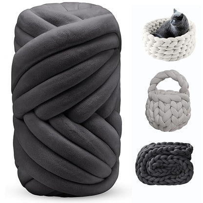 Fil à tricoter doux et jumbo – Fil épais pour couvertures et coussins