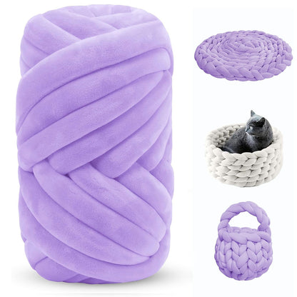 Fil à tricoter doux et jumbo – Fil épais pour couvertures et coussins
