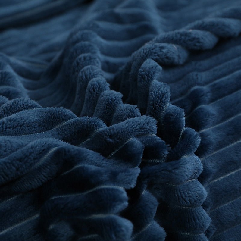 Coral Velvet Sofa Bed Blanket for Home & Travel, Soft Nap Throw