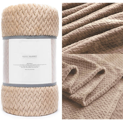 Plaid en flanelle de coton doux pour un confort douillet à la maison