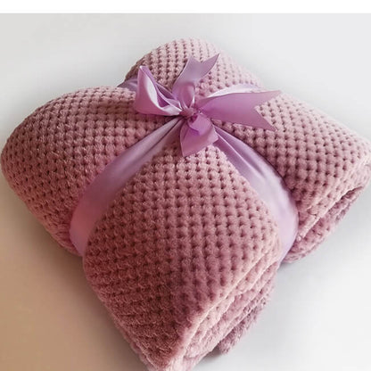 Plaid en flanelle de coton doux pour un confort douillet à la maison