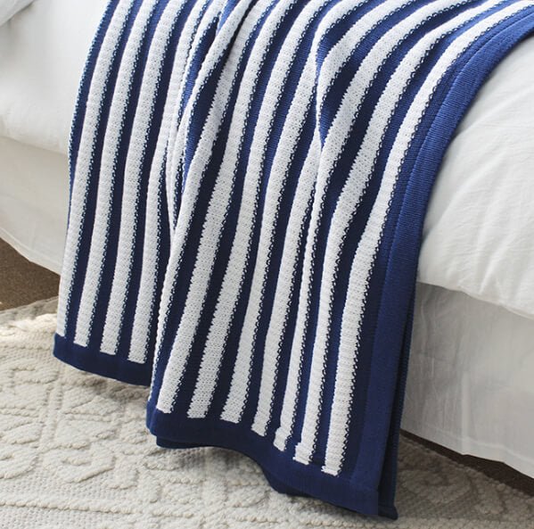 Plaid en tricot de coton doux pour une décoration intérieure confortable