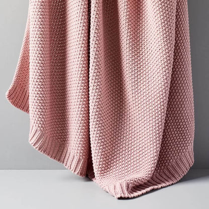 Plaid en tricot de coton doux pour une décoration intérieure confortable