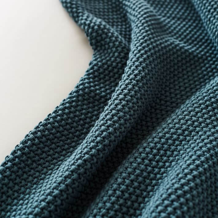 Plaid en tricot de coton doux pour une décoration intérieure confortable