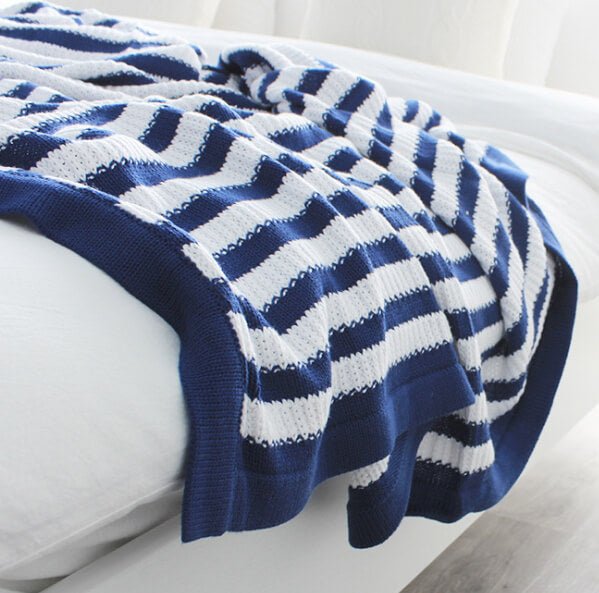 Plaid en tricot de coton doux pour une décoration intérieure confortable