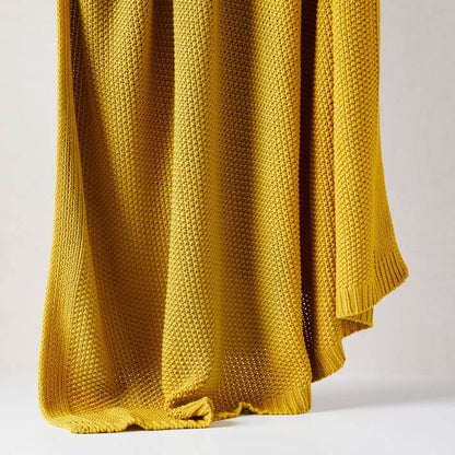 Plaid en tricot de coton doux pour une décoration intérieure confortable