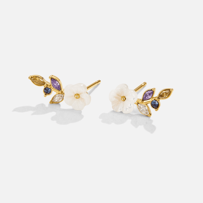 Zaina - Crystal Blossom Earrings — crafted for everyday quality.