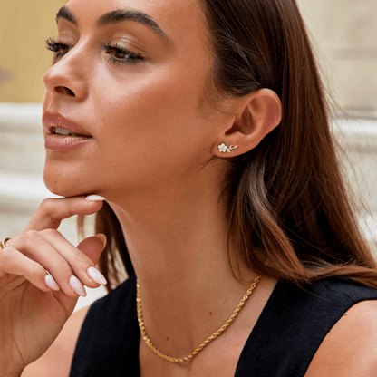 Zaina - Crystal Blossom Earrings — crafted for everyday quality.