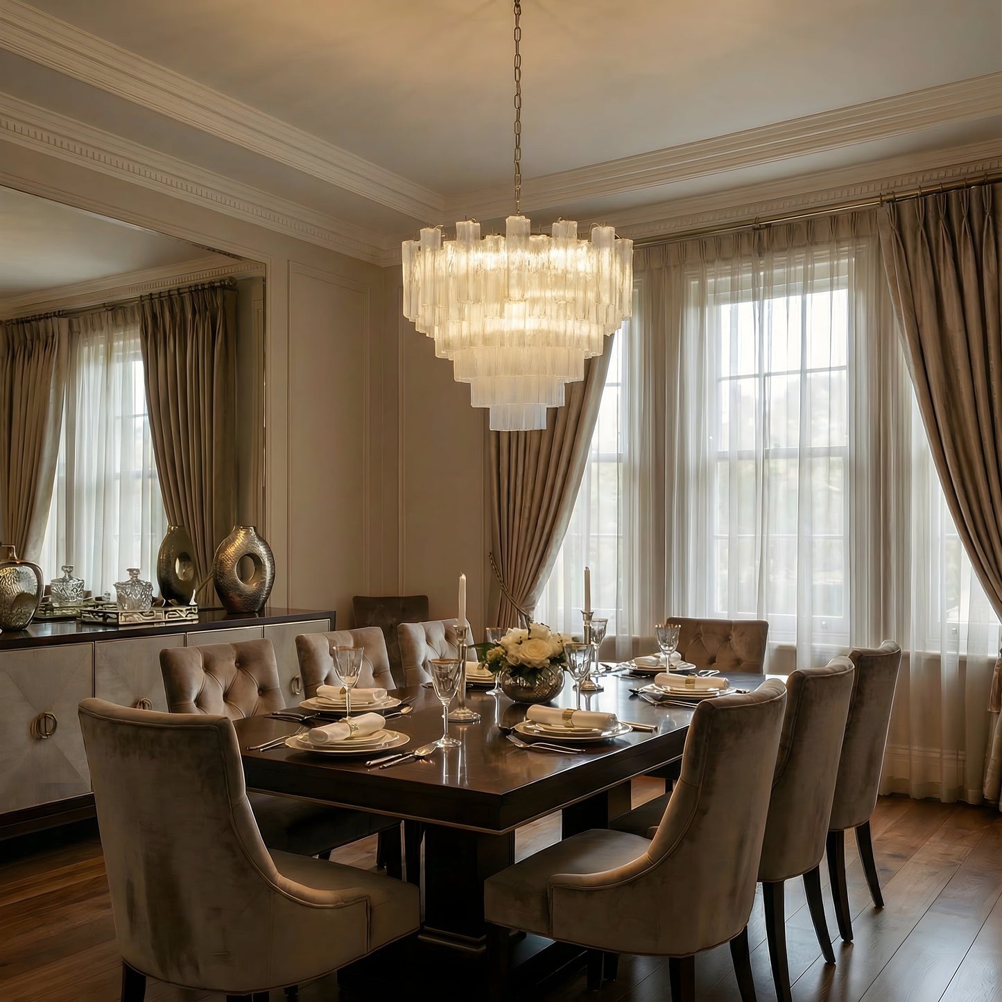 Lustre en verre Französischer