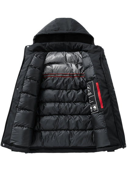 Veste d'hiver Puffer pour hommes – Veste à capuche chaude pour le Alltag