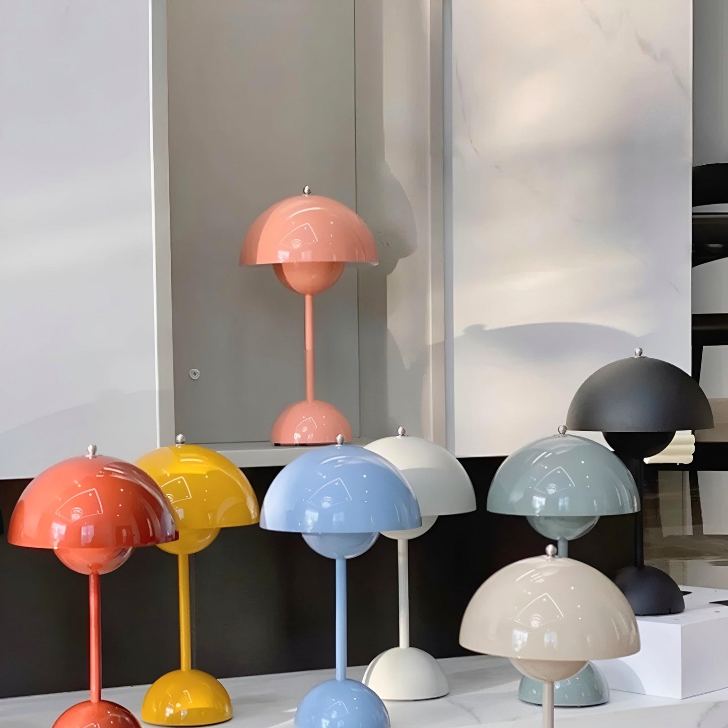 Lampe de table LED scandinave à intensité variable et à économie d'énergie pour la décoration intérieure