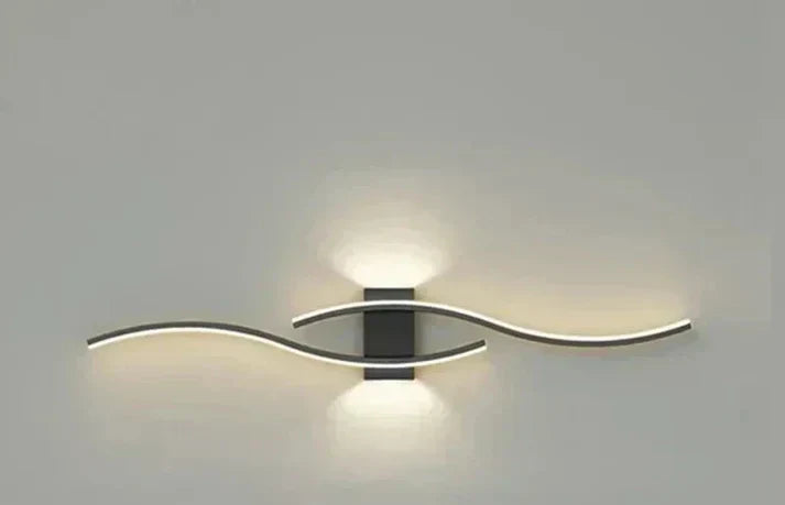 Lumivora Wave LED Wandleuchte | Modernes Wellen-Design | Energieeffizient & Stilvoll | 60×15 cm | Warmes, Blendfreies Licht