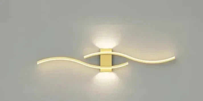 Lumivora Wave LED Wandleuchte | Modernes Wellen-Design | Energieeffizient & Stilvoll | 60×15 cm | Warmes, Blendfreies Licht
