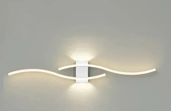 Lumivora Wave LED Wandleuchte | Modernes Wellen-Design | Energieeffizient & Stilvoll | 60×15 cm | Warmes, Blendfreies Licht