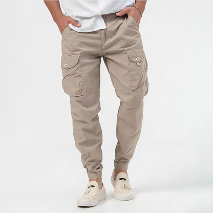Pantalons cargo pour hommes avec poches cargo et poches élastiques