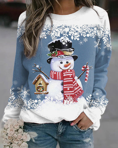 Sweat-shirt Snowman Kerst Femme | Zachte Voel et Feestelijke Winterstijl