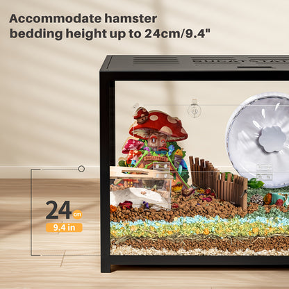 Grande cage pour hamsters nains et syriens - Habitat empilable pour petits animaux