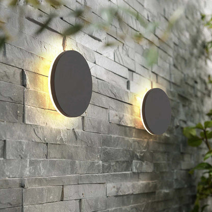 Compact LED Outdoor Wall Light - Modern Uplight & Downlight Fixture