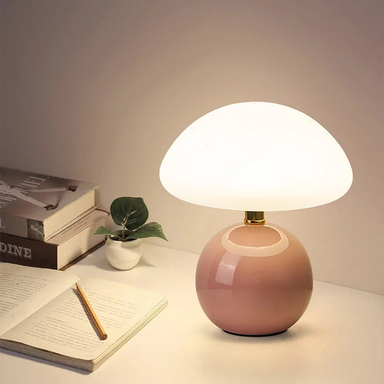 Adjustable Retro Mushroom Table Lamp - Warm Minimalist Lighting