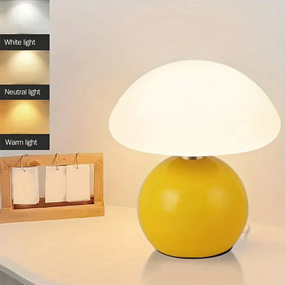 Adjustable Retro Mushroom Table Lamp - Warm Minimalist Lighting