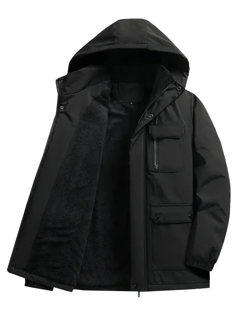 Wintergefütterter Parka für Herren – Regular Fit Jacke