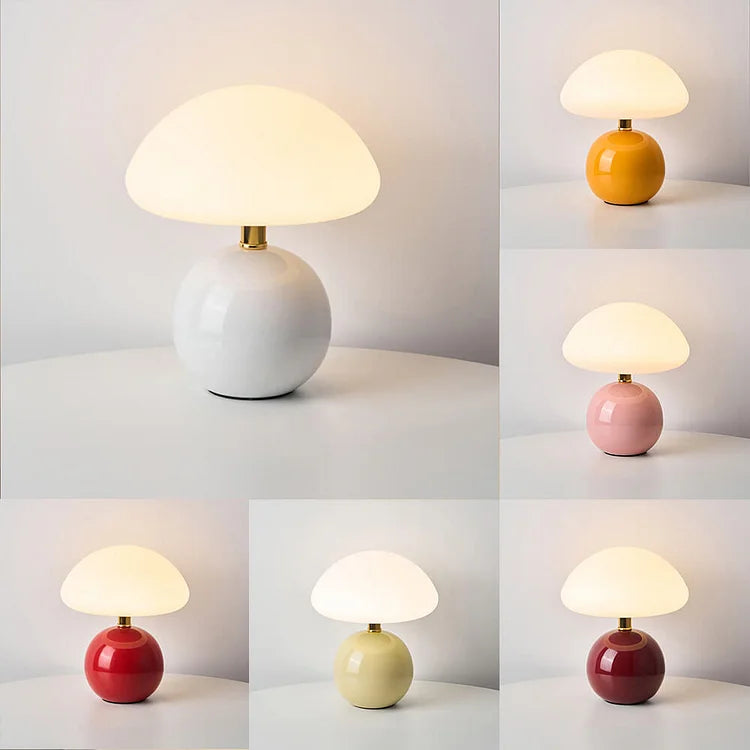 Adjustable Retro Mushroom Table Lamp - Warm Minimalist Lighting