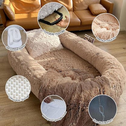 Grand lit pour chien pour humains – Le confort ultime pour les amoureux des animaux !