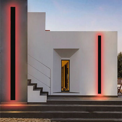 Applique murale extérieure RGB IP65 - Éclairage d'ambiance minimaliste LED pour jardin