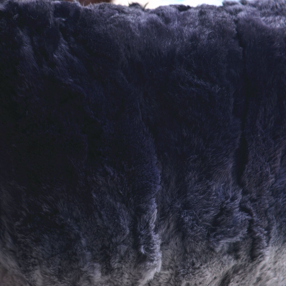 Coussin lombaire décoratif en fausse fourrure douce - 45 x 45 cm pour canapé