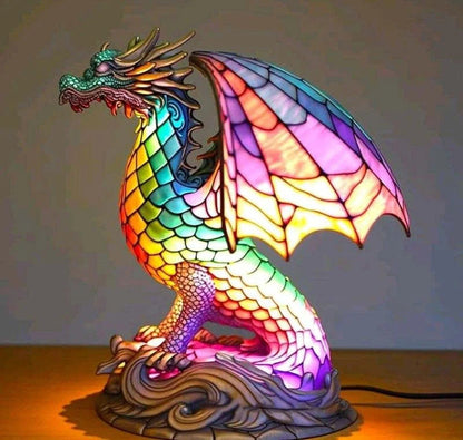 Stained Glass Animal Table Lamp – Decorative Lighting for Home