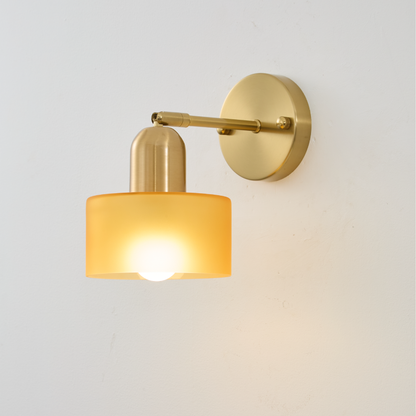 Bunte Glas Bauhaus Wandleuchte