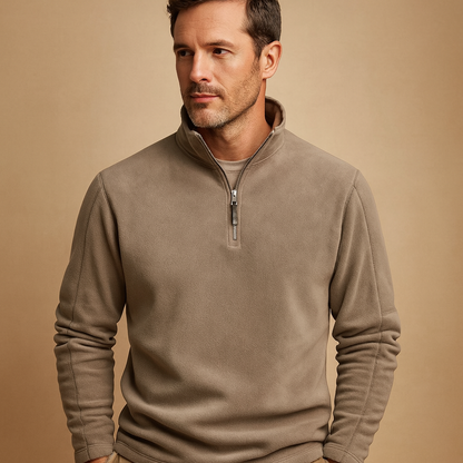 Homme Halbzip-Fleece – Pull plus chaud et plus chaud
