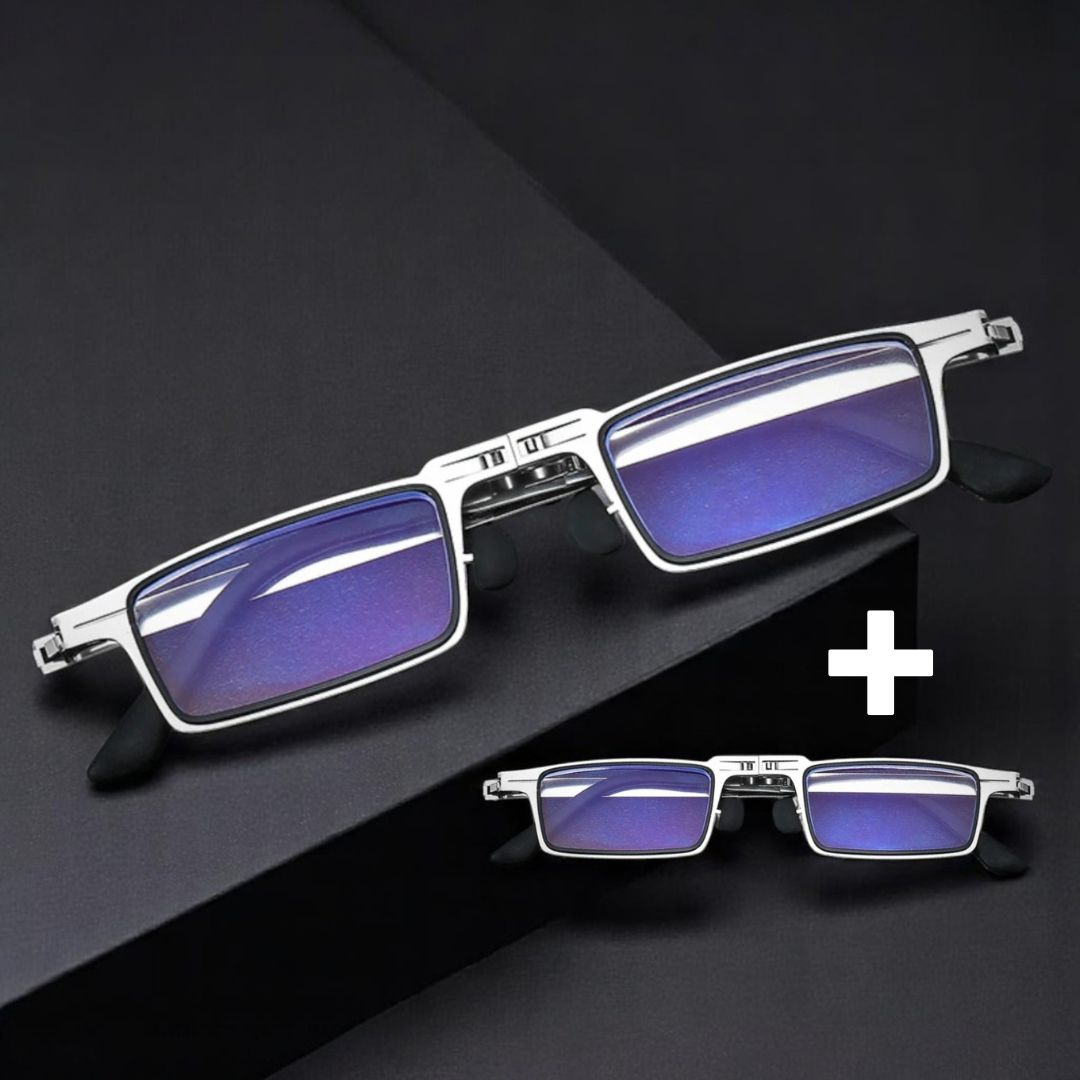 Faltbare Lesebrille mit Blaulichtfilter & Titanrahmen