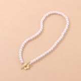 Elora - Flower Clasp Choker Necklace White — made with care and attention to detail.